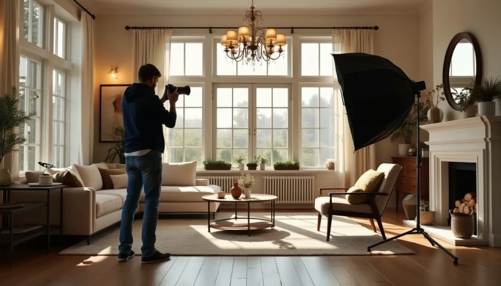 Photographer Staging Home
